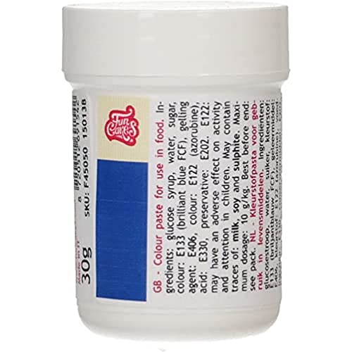 funcakes-food-colour-gel-royal-blue-colorant-gel-bleu-royal-30-g image 2