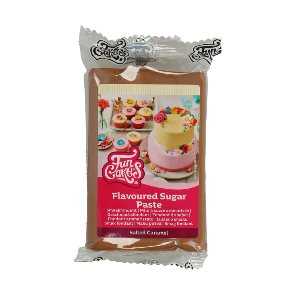 funcakes-flavoured-sugar-paste-p-te-sucre-caramel-250-g image 1