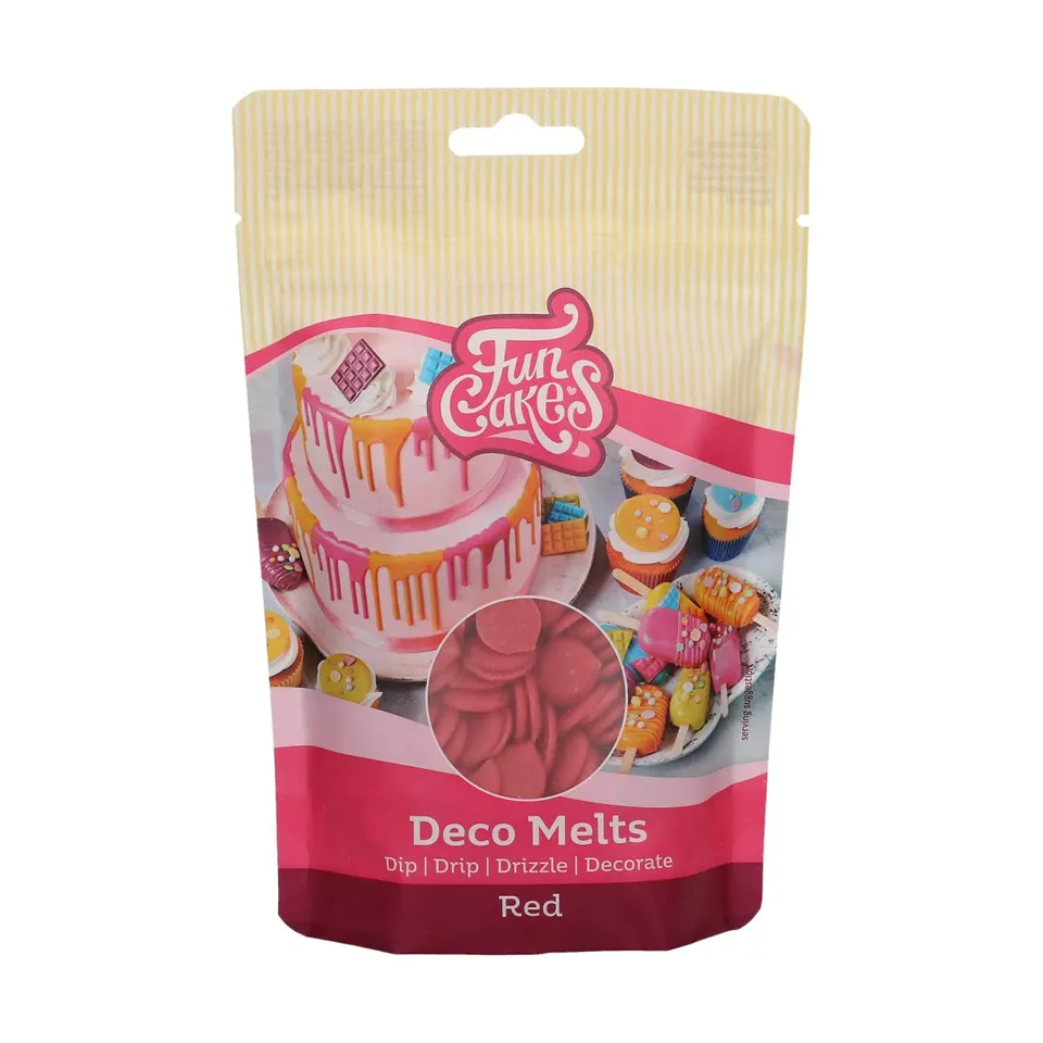 funcakes-deco-melts-pastilles-rouge-250g-chocolat-blanc image 1