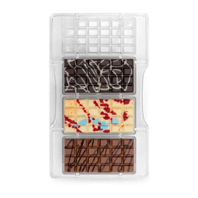 decora-bake-cook-line-barretta-moule-chocolat-4-cavit-s-polycarbonate image 4