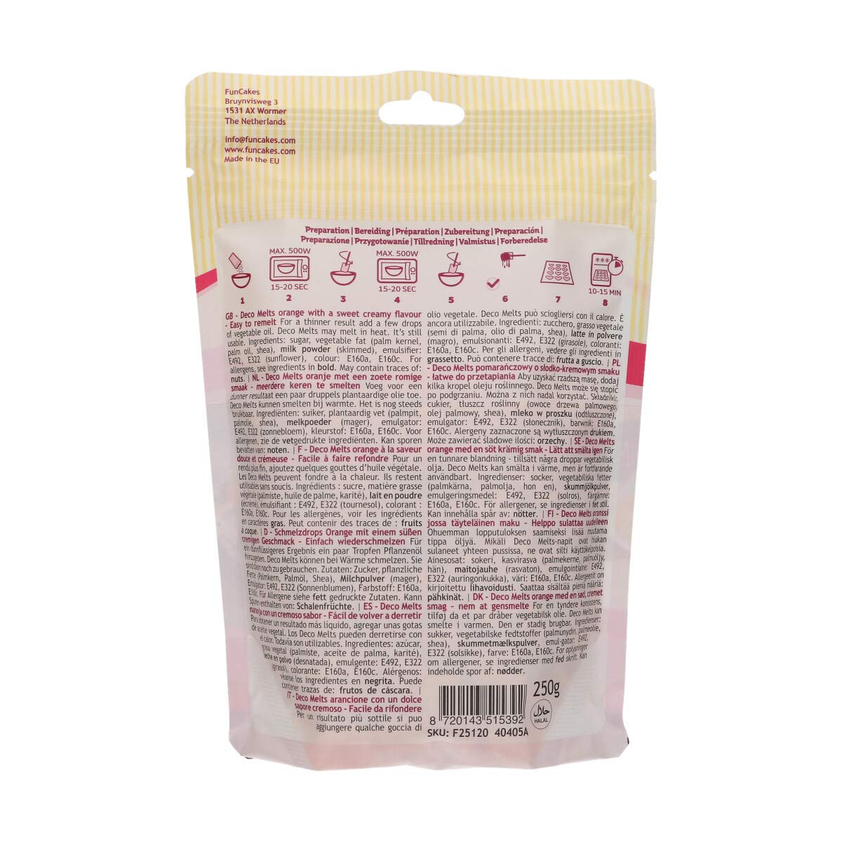 funcakes-deco-melts-pistoles-gla-age-orange-250-g-go-t-chocolat-blanc image 2