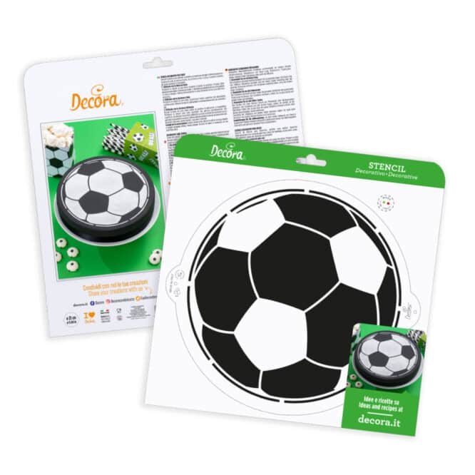 decora-bake-cook-ballon-foot-pochoir-g-teau-25-cm-plastique image 3