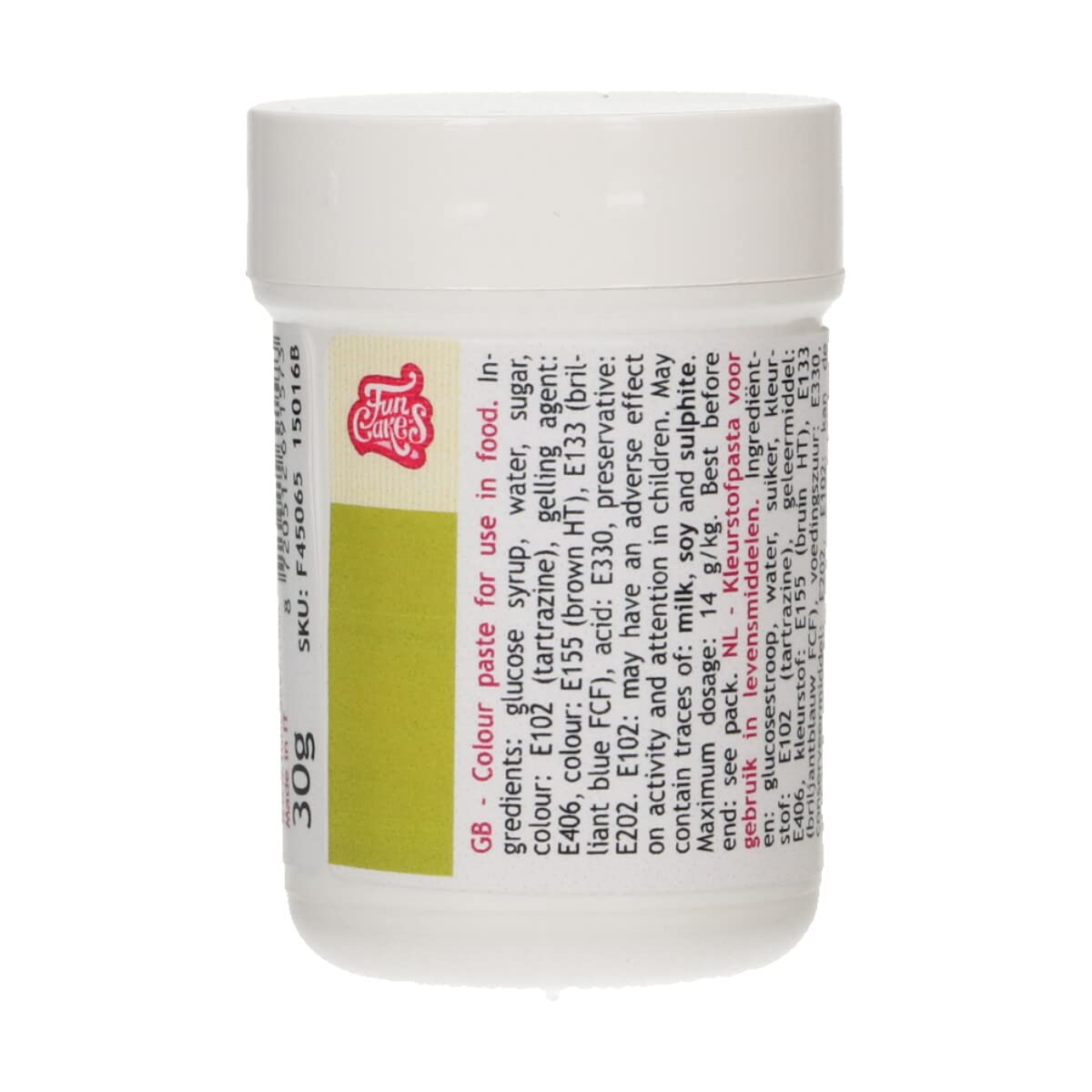 funcakes-food-colour-gel-colorant-alimentaire-vert-feuille-30-g image 1