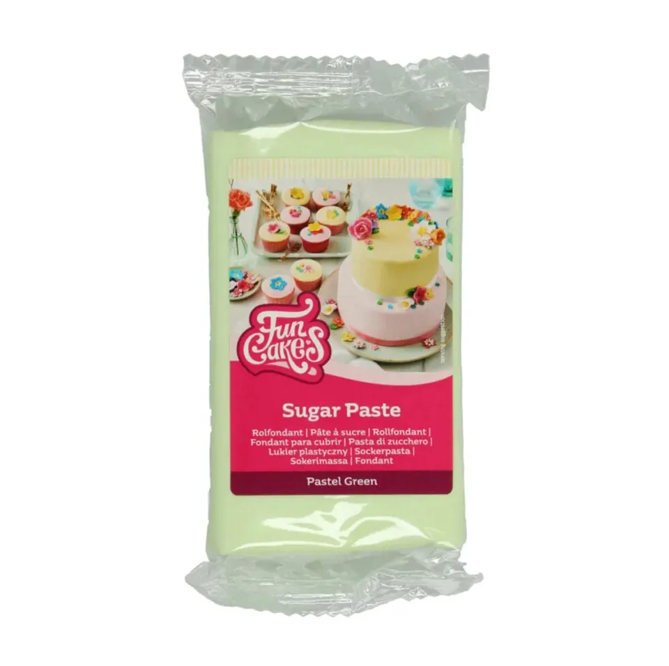 funcakes-covering-paste-p-te-sucre-vert-pastel-250-g image 1