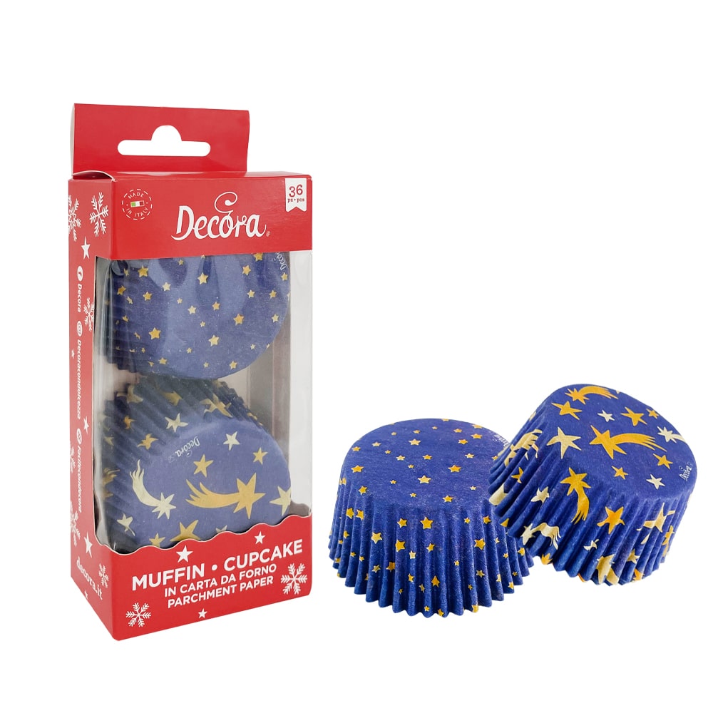 decora-bake-cook-line-stars-caissette-papier-36-pcs image 3