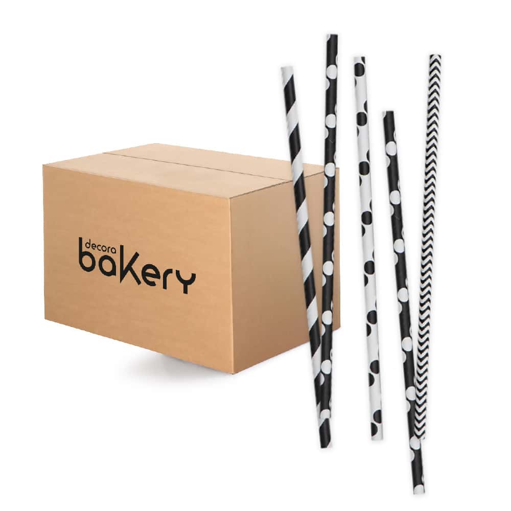 decora-bakery-pailles-papier-noir-blanc-biod-gradables-480-pcs image 3