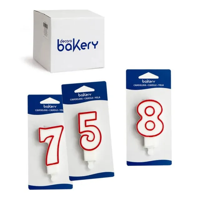decora-bake-cook-bougies-g-teau-avec-support-12-pi-ces image 1