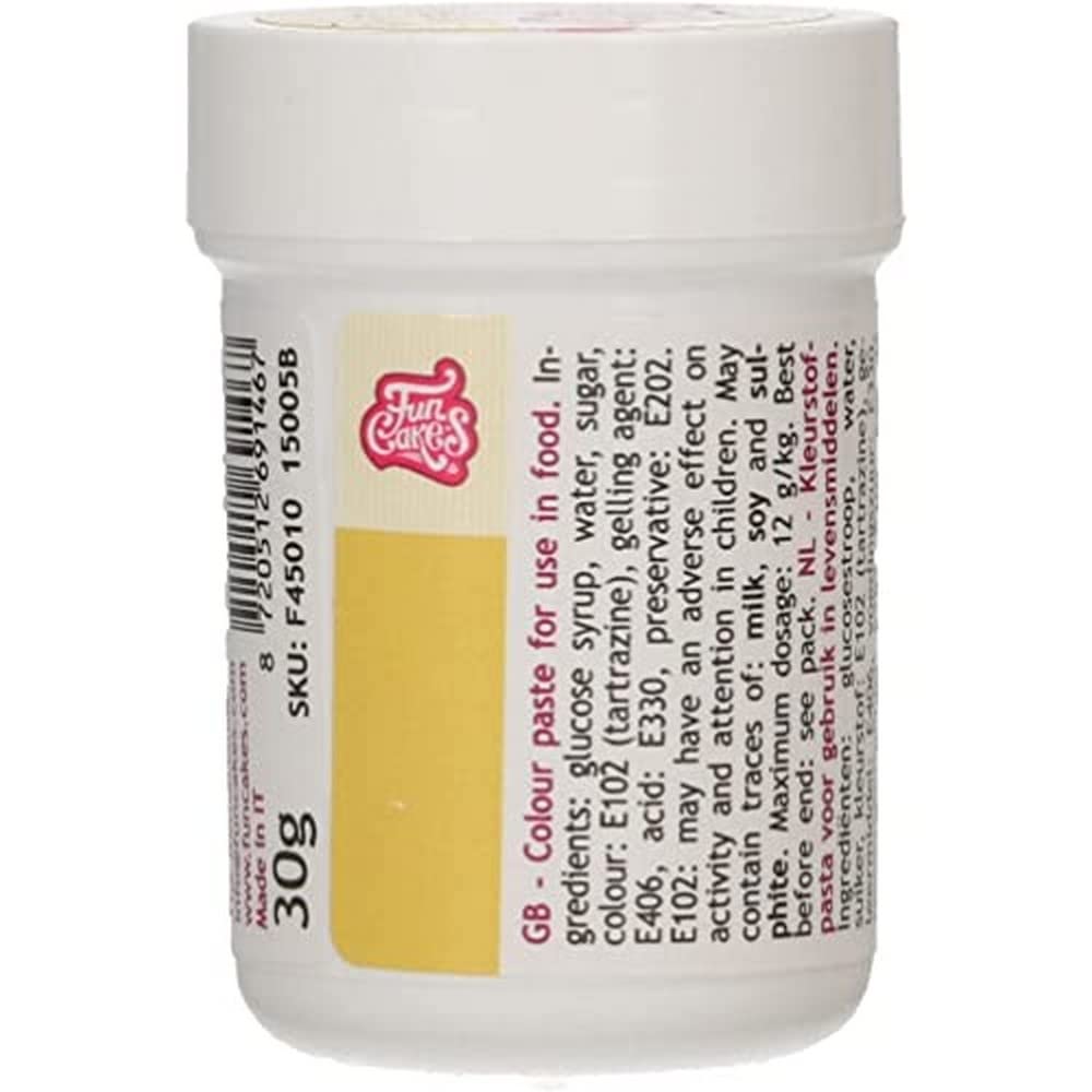 funcakes-food-colour-gel-jaune-colorant-alimentaire-30-g-concentr image 1