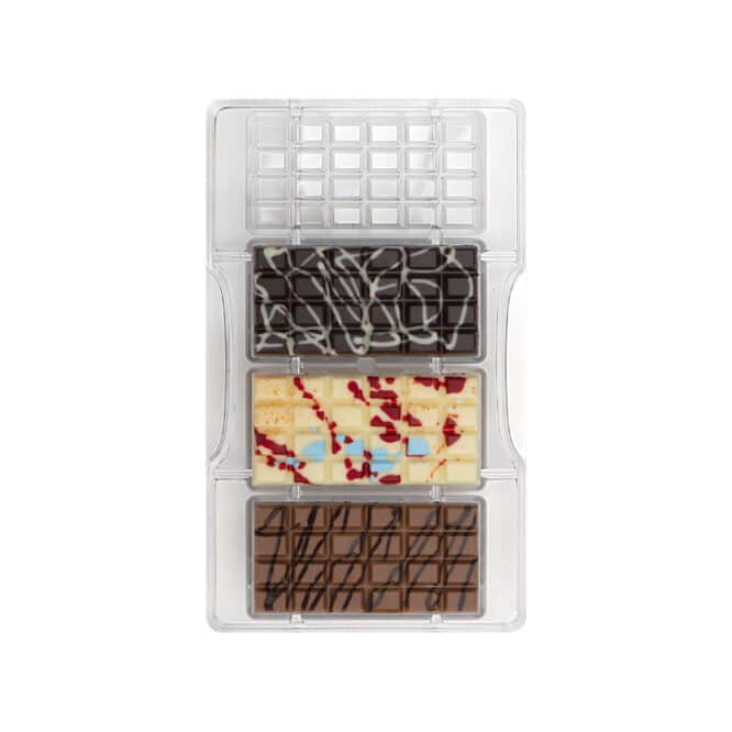 decora-bake-cook-line-barretta-moule-chocolat-4-cavit-s-polycarbonate image 3