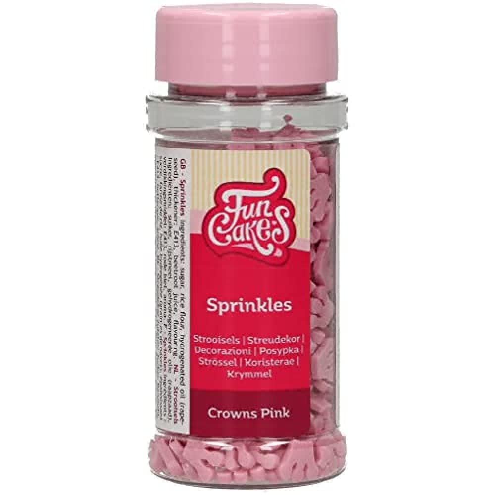 funcakes-sprinkles-couronnes-roses-45-g-sucre image 1