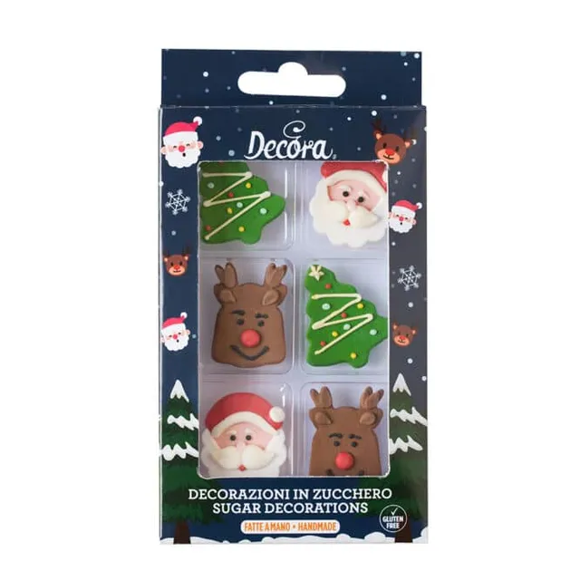decora-bake-cook-d-corations-sucre-no-l-6-pi-ces-3-5-cm image 1