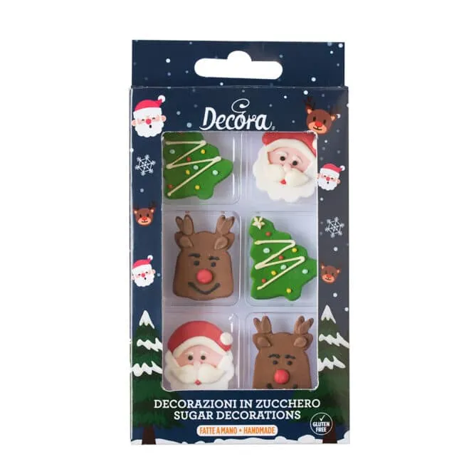 decora-bake-cook-d-corations-sucre-no-l-6-pi-ces-3-5-cm image 1