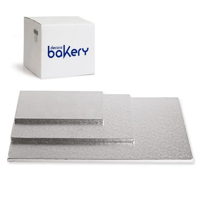 decora-bake-cook-support-g-teau-rigide-rect-argent-x10 image 1