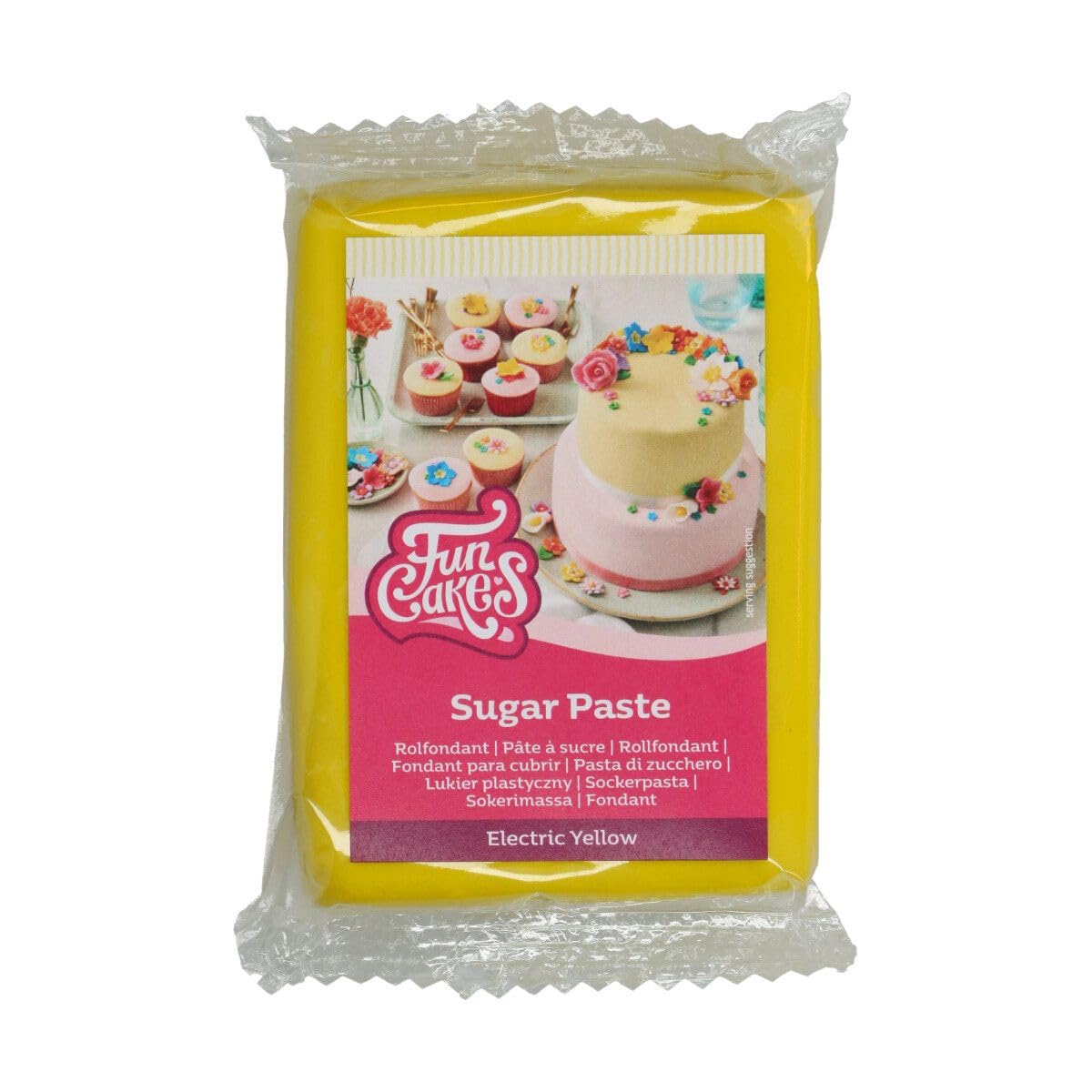 funcakes-covering-paste-p-te-sucre-electric-yellow-250-g image 1