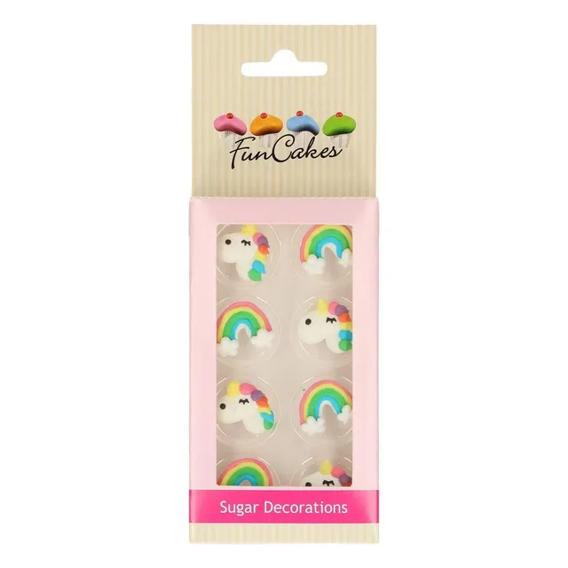 funcakes-unicorn-rainbow-d-corations-en-sucre-sans-gluten-30-g image 1