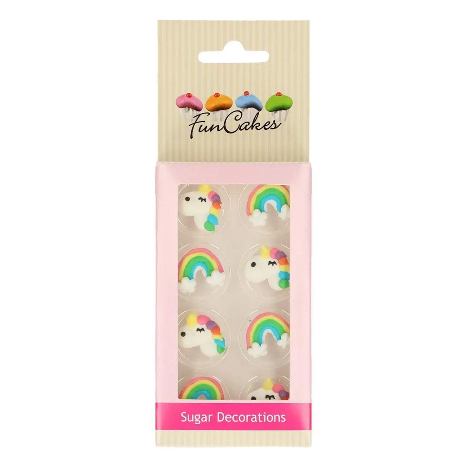 funcakes-unicorn-rainbow-d-corations-en-sucre-sans-gluten-30-g image 1