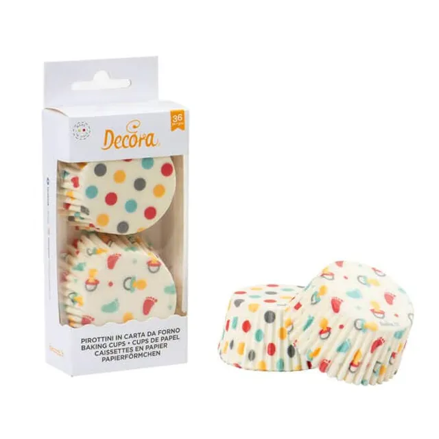 decora-bake-cook-caissettes-baby-vintage-x36-papier image 1
