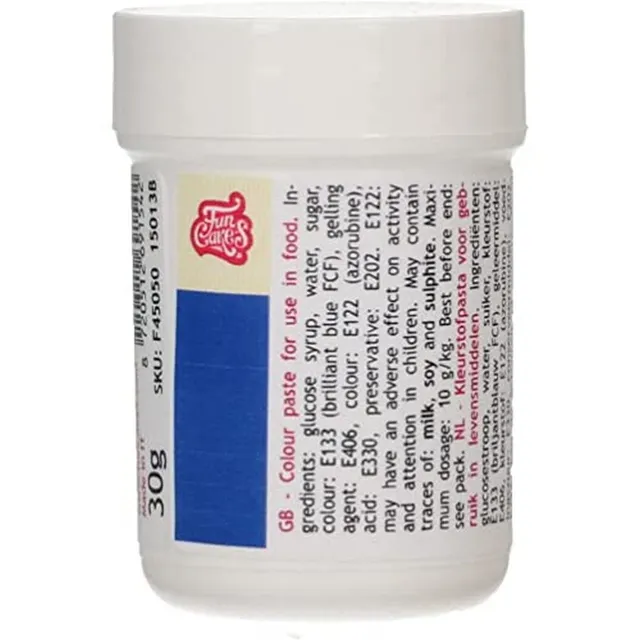 funcakes-food-colour-gel-royal-blue-colorant-gel-bleu-royal-30-g image 1