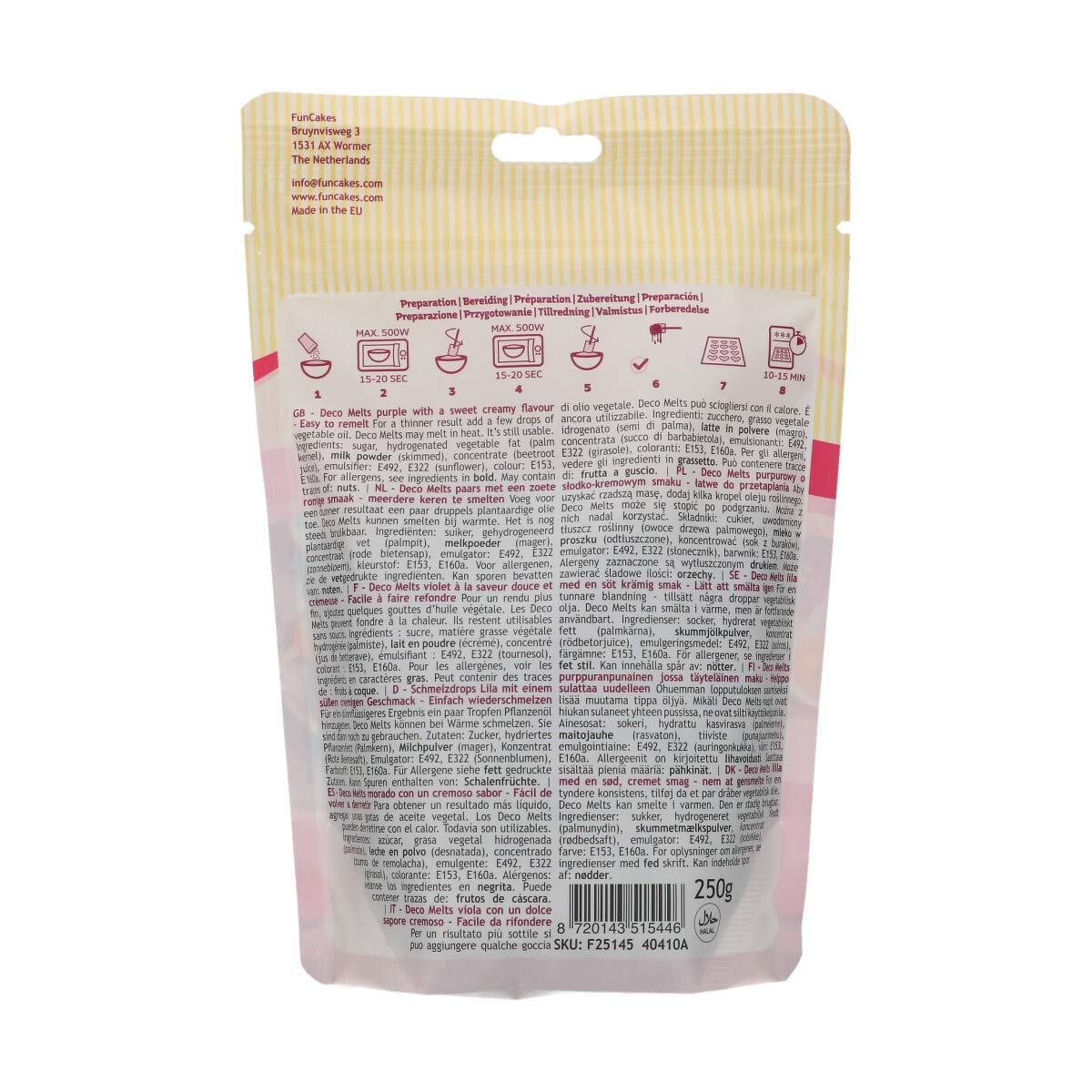 funcakes-deco-melts-caramel-250-g-pastilles-fondre image 2