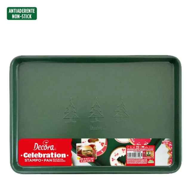 decora-bake-cook-celebration-moule-rectangulaire-vert-39-5-cm image 1