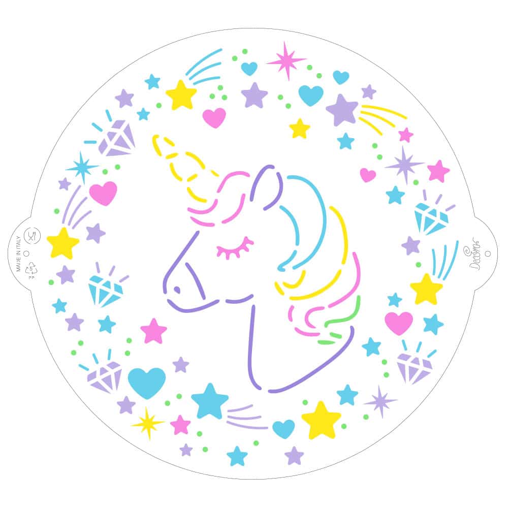 decora-bake-cook-pochoir-licorne-25-cm-g-teau-plastique image 5