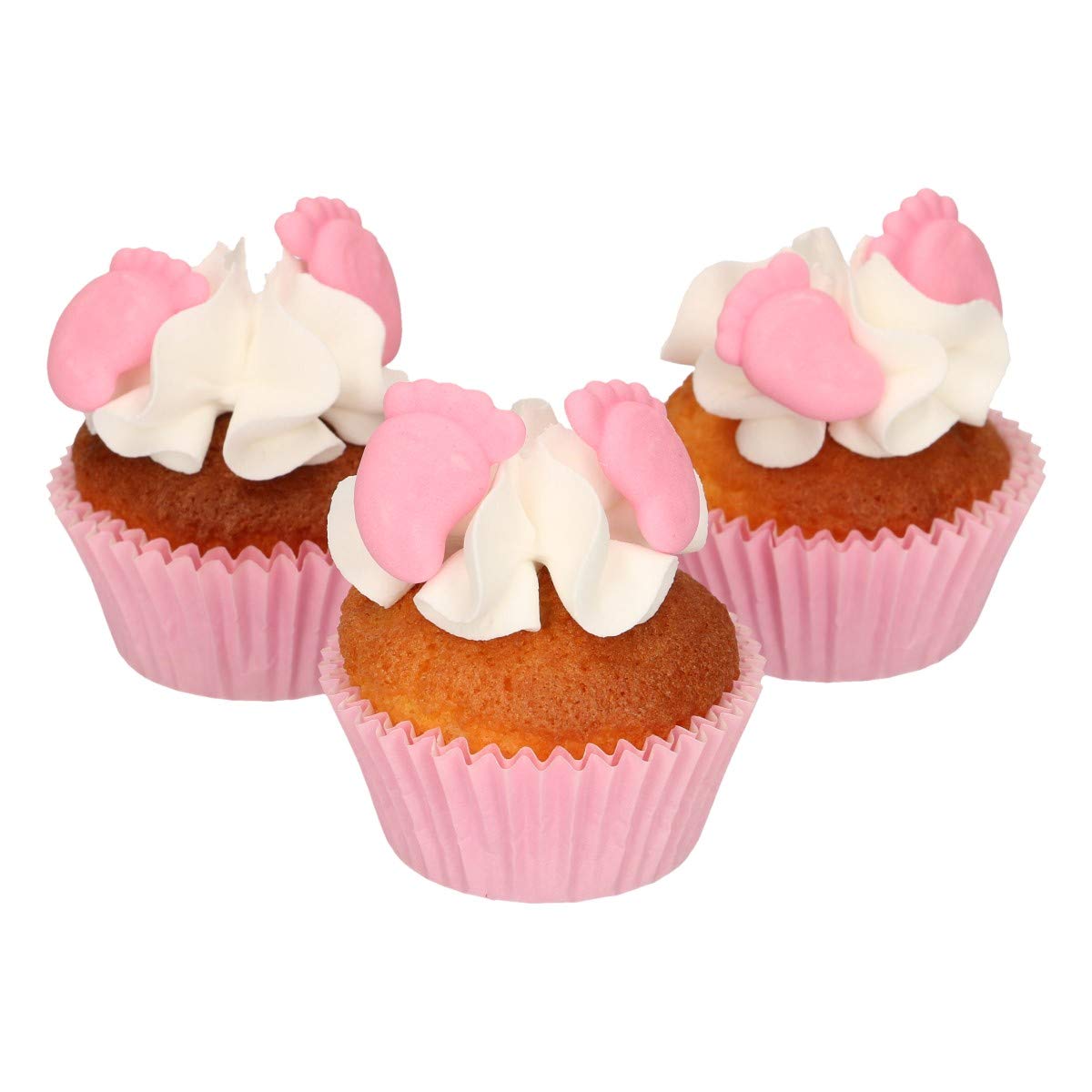 funcakes-baby-feet-pink-d-cor-en-sucre-16-pi-ces-rose image 3