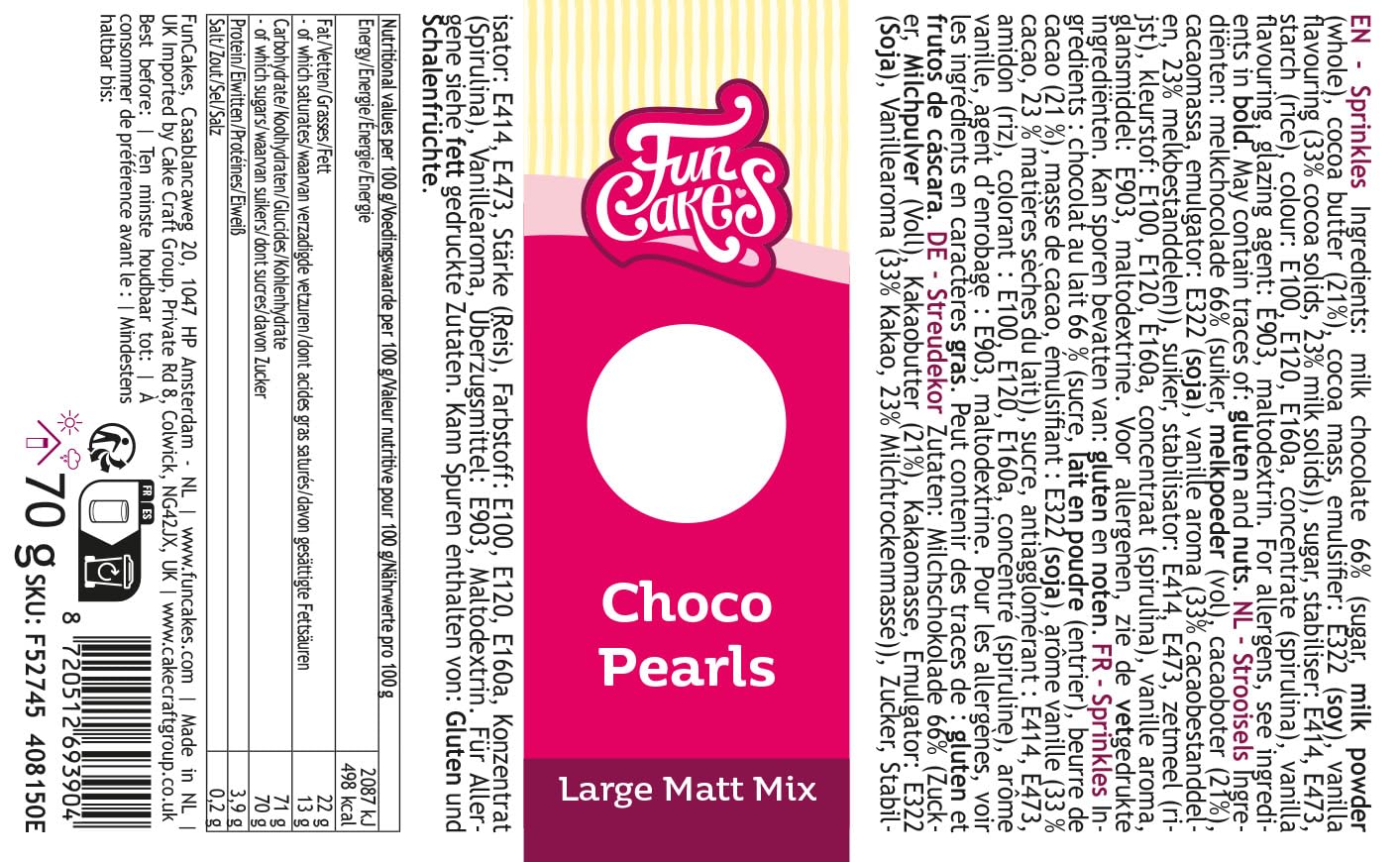 funcakes-glaze-topping-choco-pearls-large-matt-mix-155-g image 2