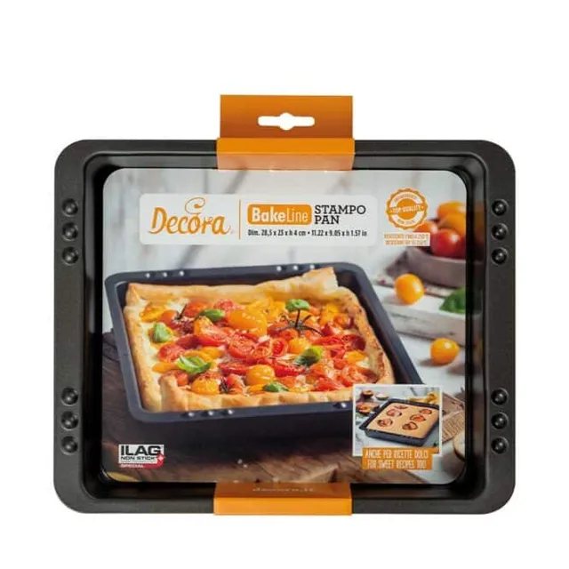 decora-bake-cook-moule-rectangulaire-bas-m-tal-28-5-cm image 1