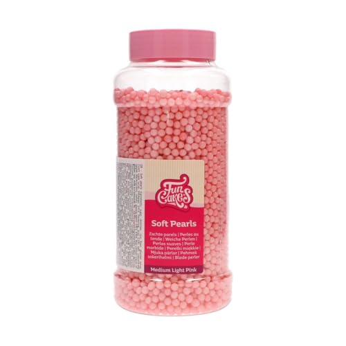 funcakes-soft-pearls-perles-sucre-rose-clair-5-mm-600-g image 2