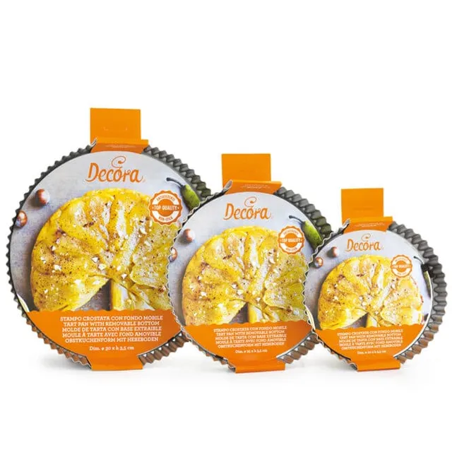 decora-bake-cook-line-moule-tarte-rond-fond-amovible image 1