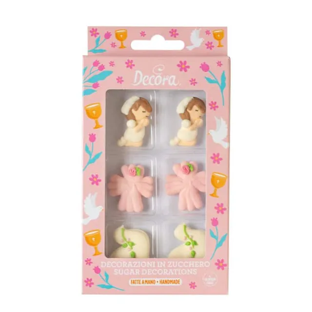 decora-bake-cook-prima-comunione-d-cor-sucre-fille-6-pi-ces image 1