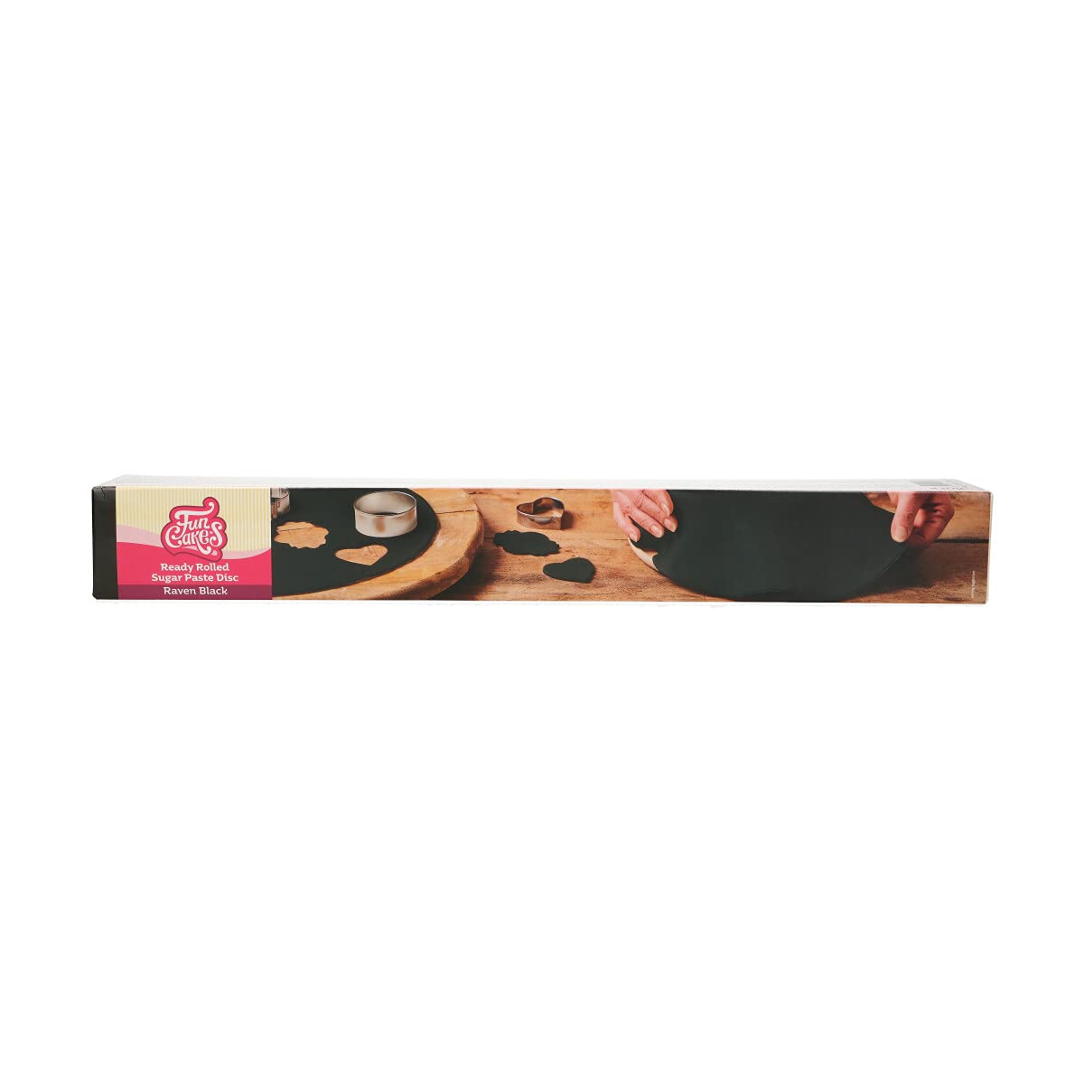 funcakes-ready-rolled-sugar-paste-disc-p-te-sucre-noir-raven-black-430-g image 1