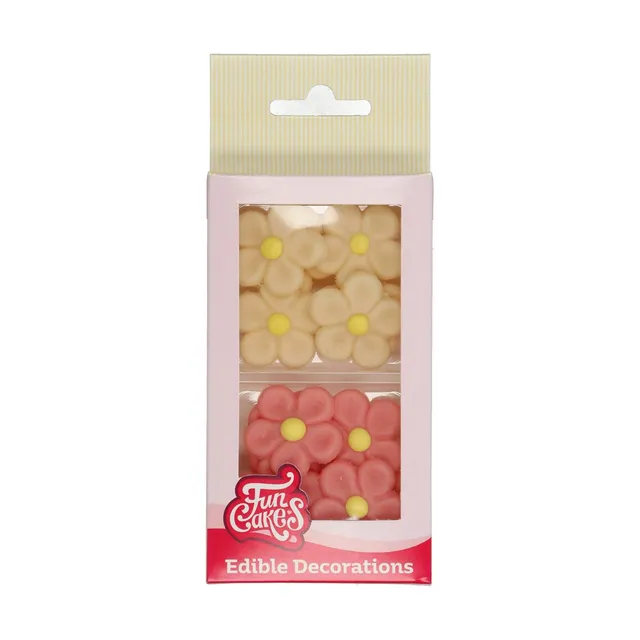funcakes-marguerites-p-te-d-amande-blanc-rose-12-pcs image 1