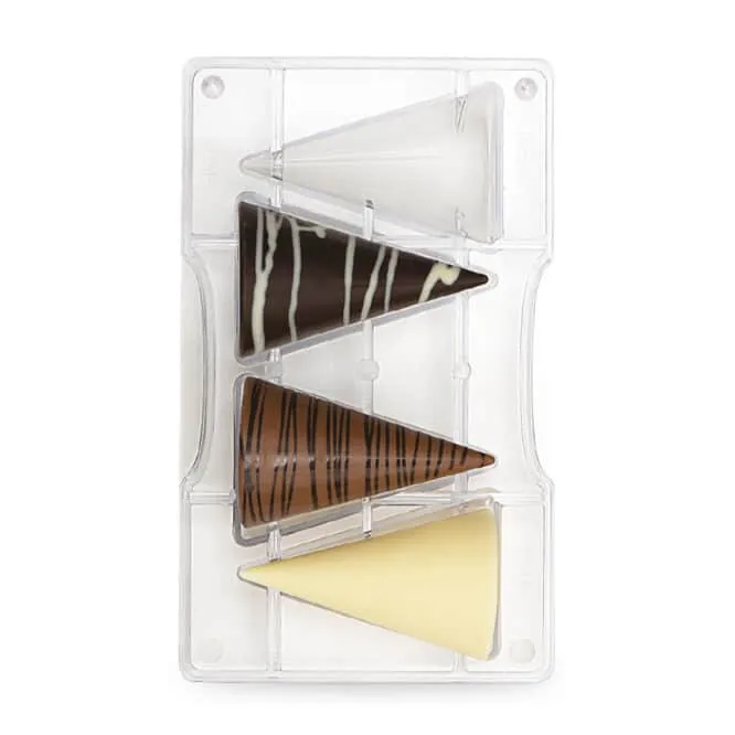 decora-bake-cook-i-coni-grandi-moule-chocolat-4-c-nes-polycarbonate image 1