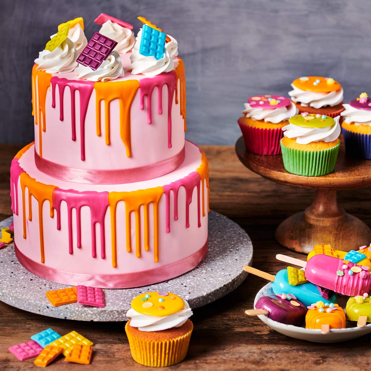 funcakes-deco-melts-pastilles-framboise-250-g-rose image 7