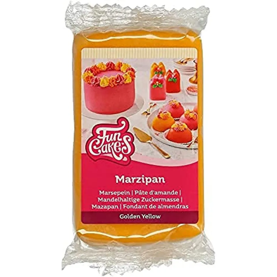 funcakes-marzipan-p-te-d-amande-jaune-dor-250g-modelage image 1