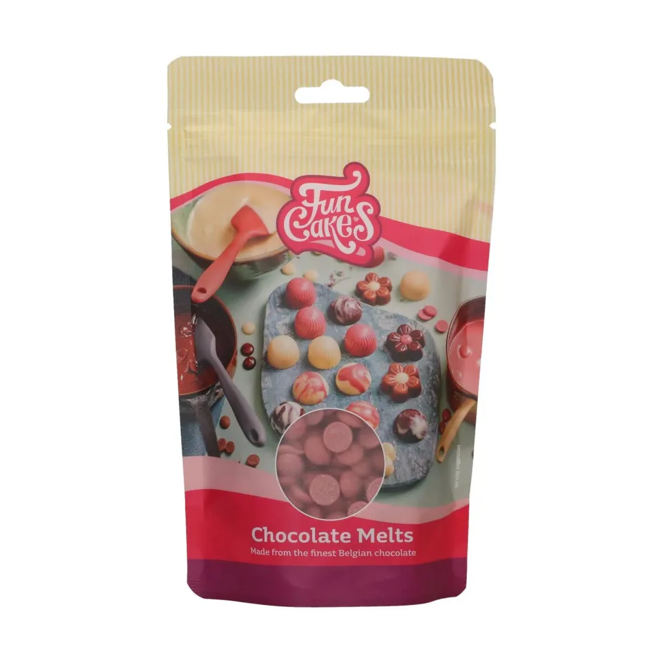 funcakes-deco-melts-chocolat-fondre-ruby-200-g image 1