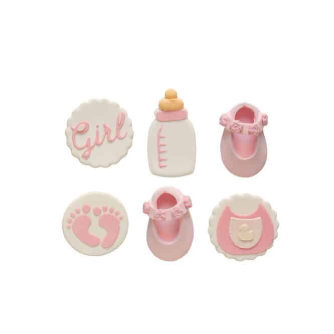 decora-bake-cook-line-it-s-a-girl-d-coration-sucre-naissance-6-pi-ces image 3