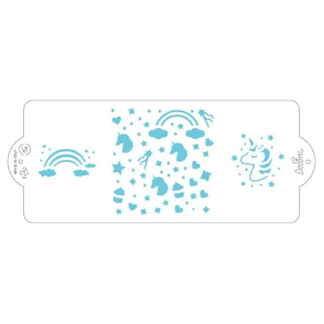decora-bake-cook-stencil-licorne-10x25-cm image 1