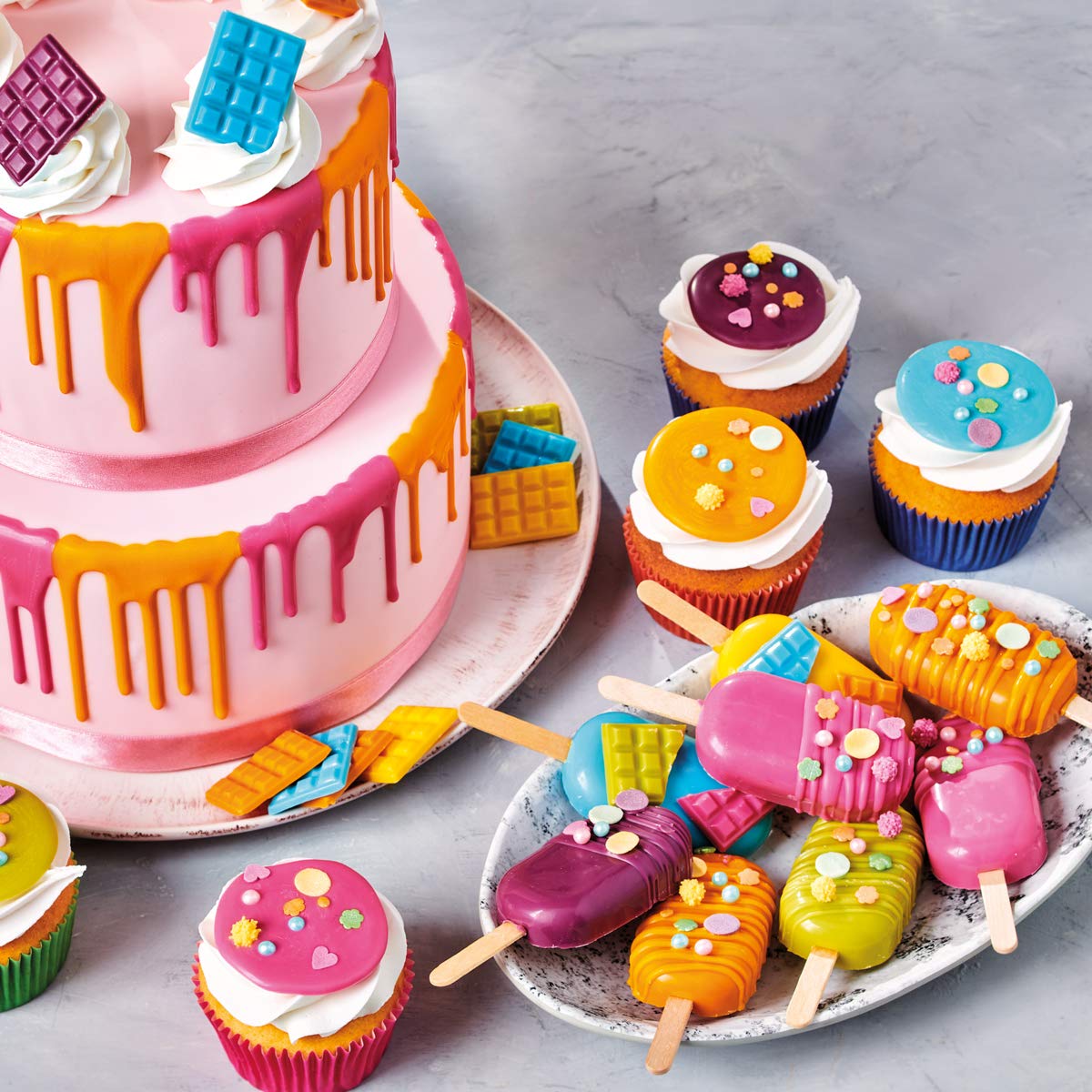 funcakes-deco-melts-pastilles-vert-citron-250-g-drip image 7
