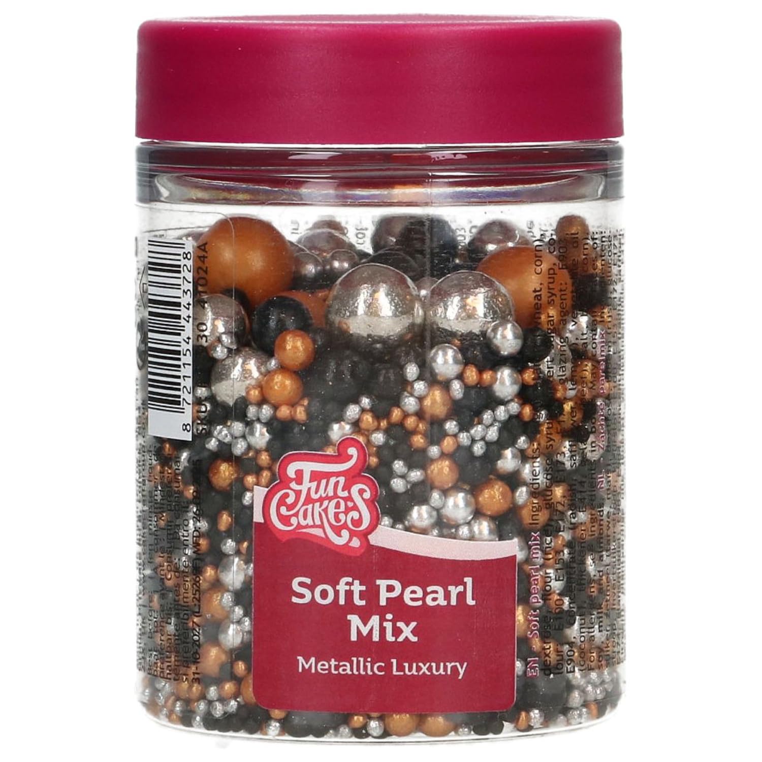 funcakes-soft-pearls-metallic-luxury-perles-de-sucre-80-g image 1