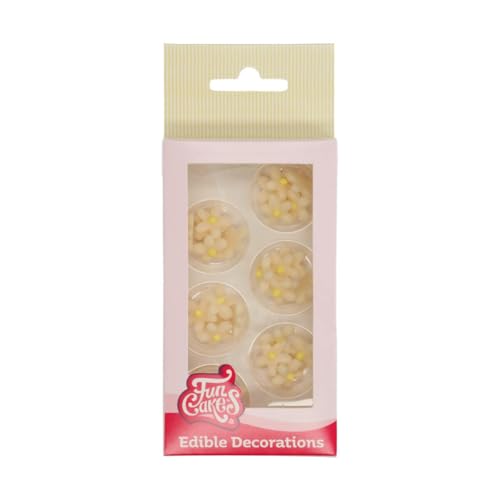 funcakes-marzipan-d-corations-p-te-d-amande-chrysanth-me-blanc-jaune-30-pcs image 5
