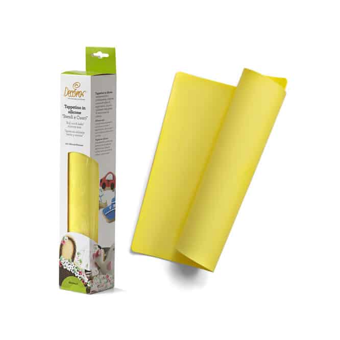 decora-bake-cook-tapis-silicone-jaune-30x40-cm-p-tisserie image 1