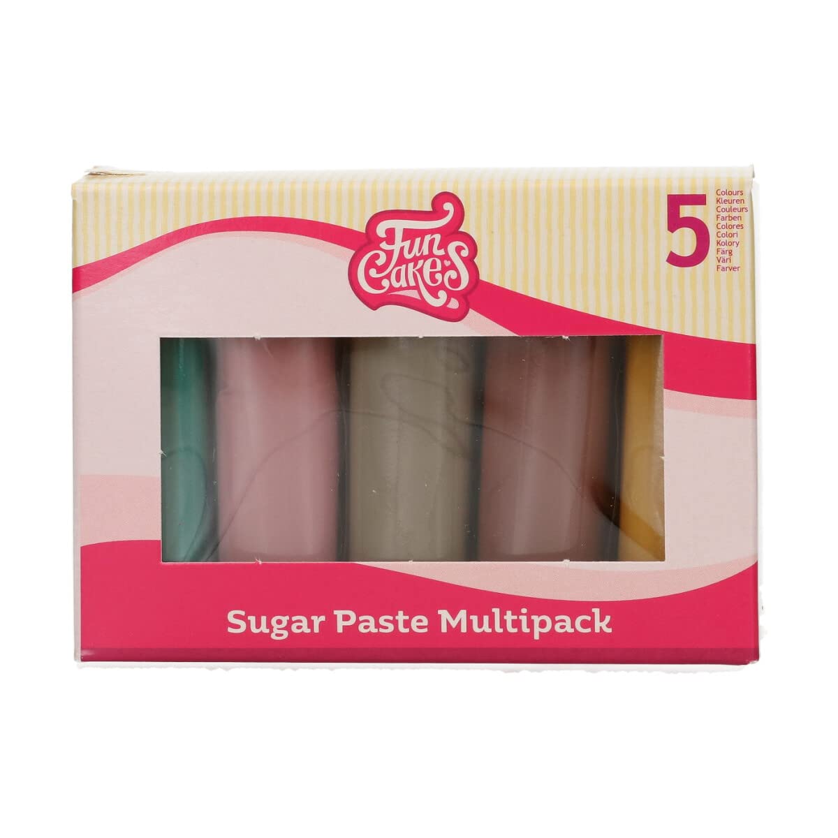 funcakes-covering-paste-p-te-sucre-5-couleurs-terre-500-g image 1