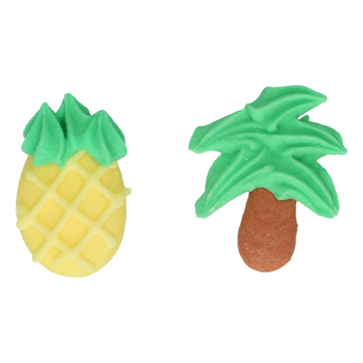 funcakes-d-corations-sucre-exotic-ananas-palmiers-12-pcs image 3