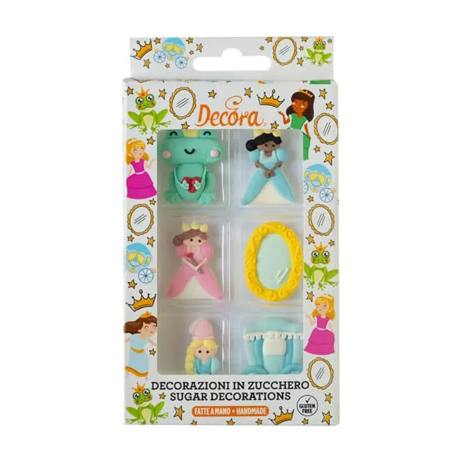 decora-bake-cook-principe-ranocchio-d-cor-sucre-6-pi-ces-grenouille image 1