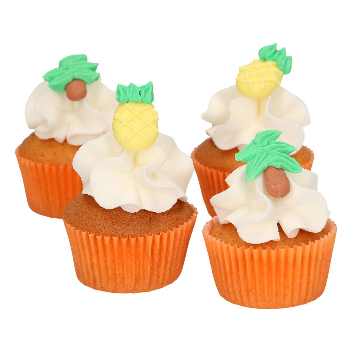 funcakes-d-corations-sucre-exotic-ananas-palmiers-12-pcs image 2