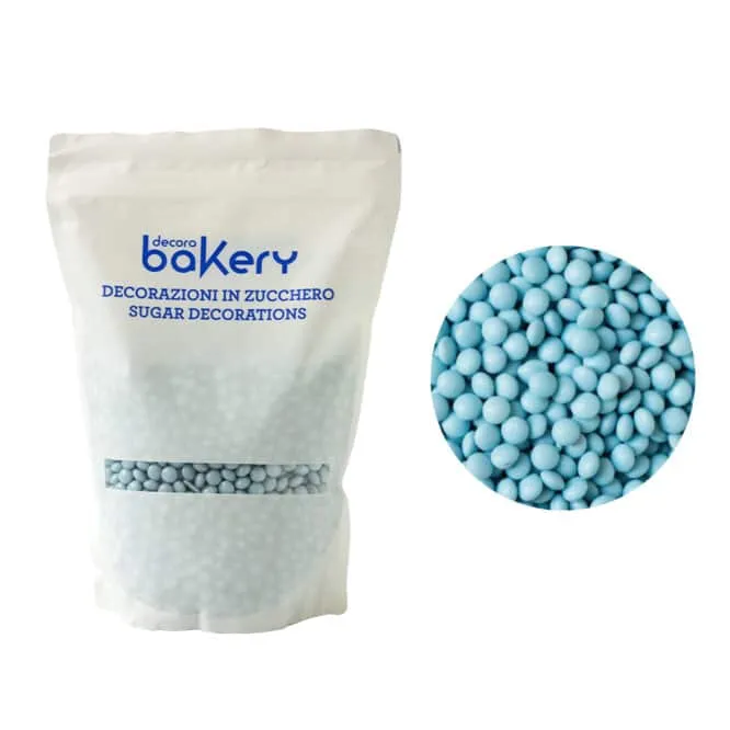 decora-bake-cook-mini-lentilles-chocolat-lait-turquoise-1-kg image 1