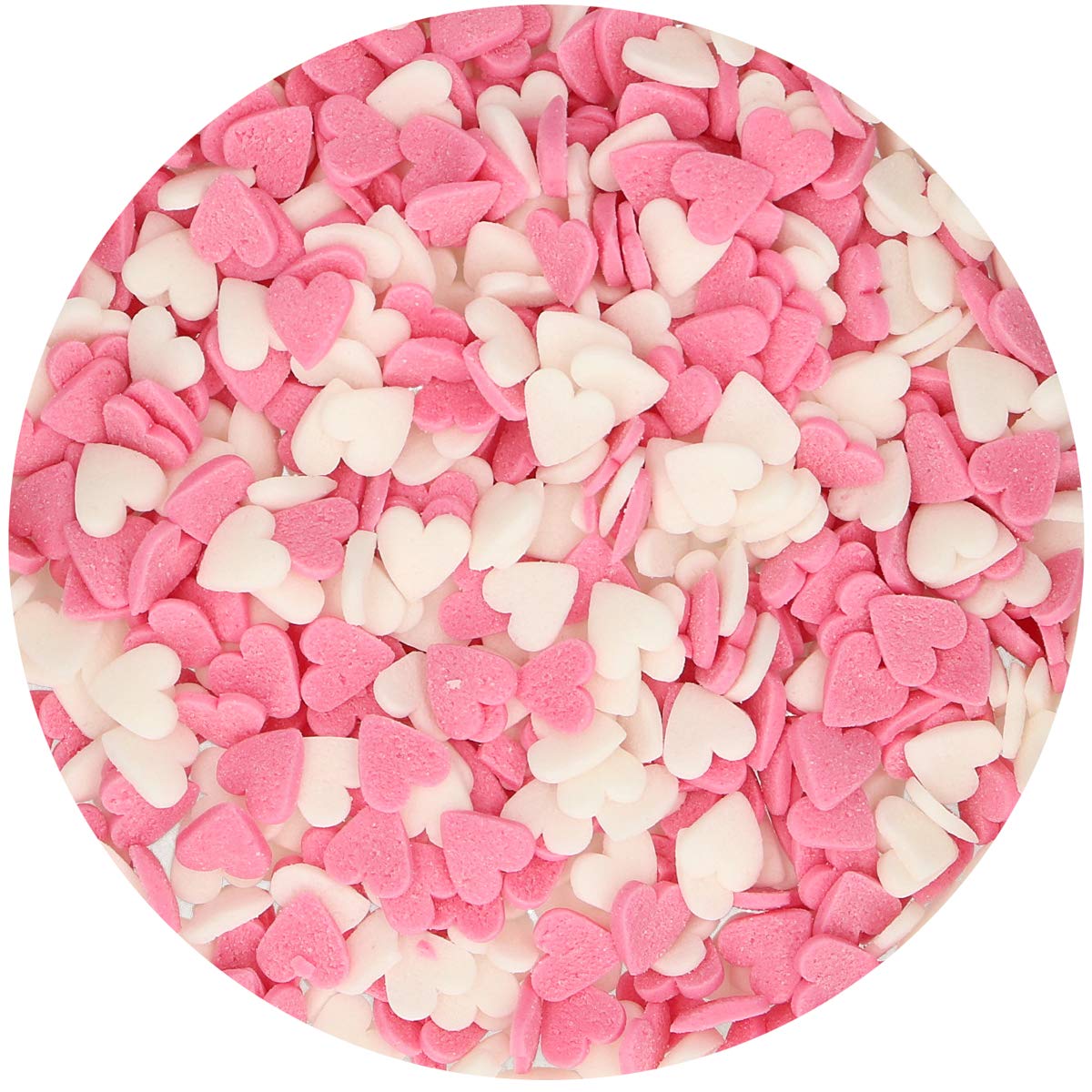 funcakes-hearts-pink-white-sprinkles-c-urs-sucre-rose-60-g image 2