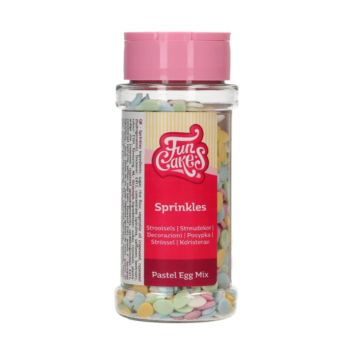 funcakes-sprinkles-pastel-egg-mix-d-cor-sucre-60-g image 1
